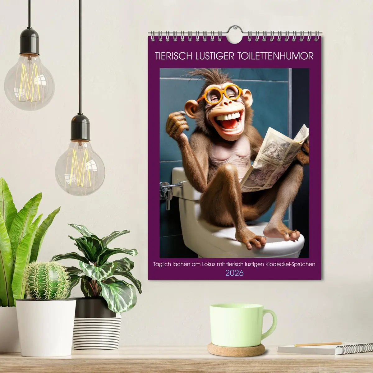 Bild: 9783516257892 | Tierisch lustiger Toilettenhumor (Wandkalender 2026 DIN A4 hoch),...