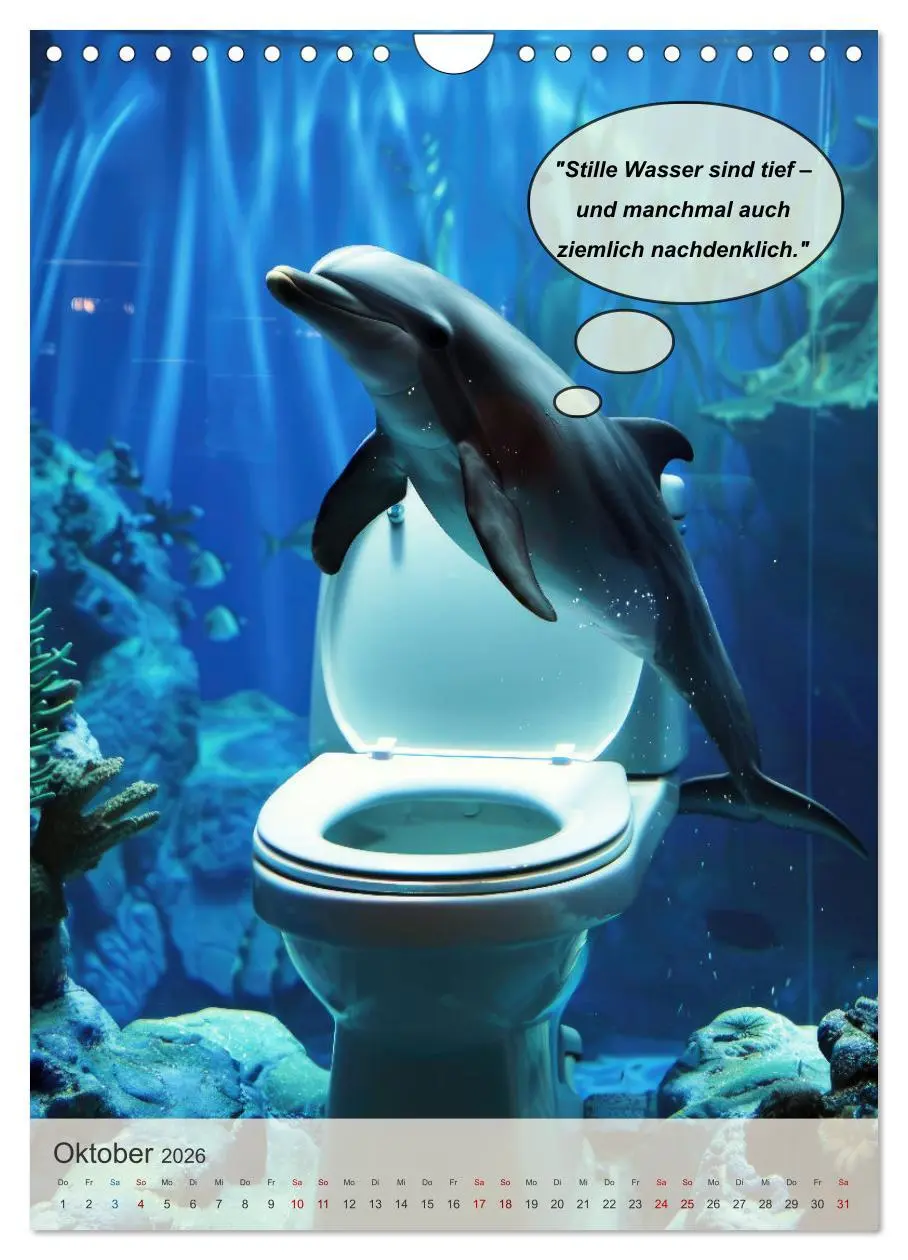Bild: 9783516257892 | Tierisch lustiger Toilettenhumor (Wandkalender 2026 DIN A4 hoch),...