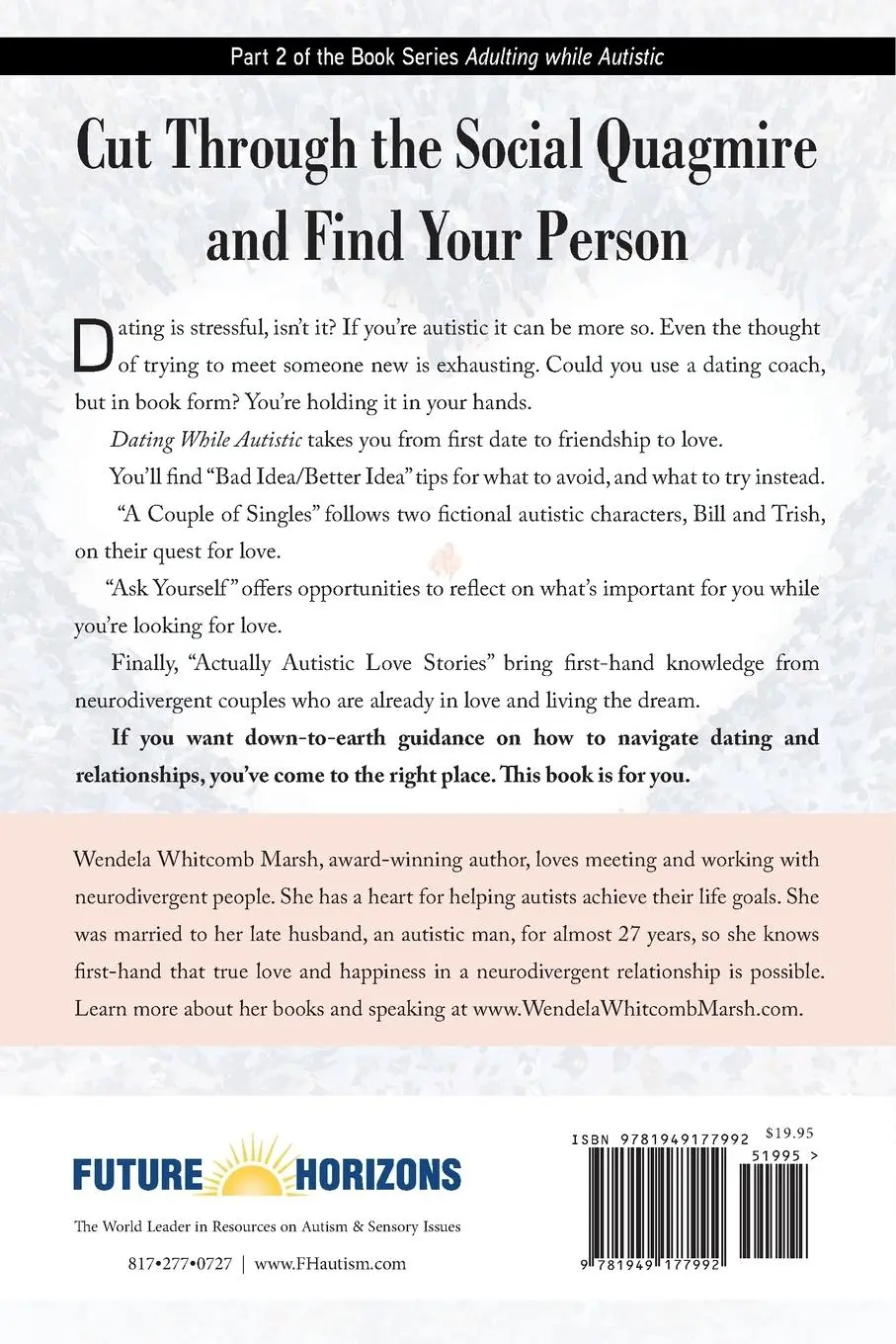 Rückseite: 9781949177992 | Dating While Autistic | Wendela Whitcomb Marsh | Taschenbuch | 2023