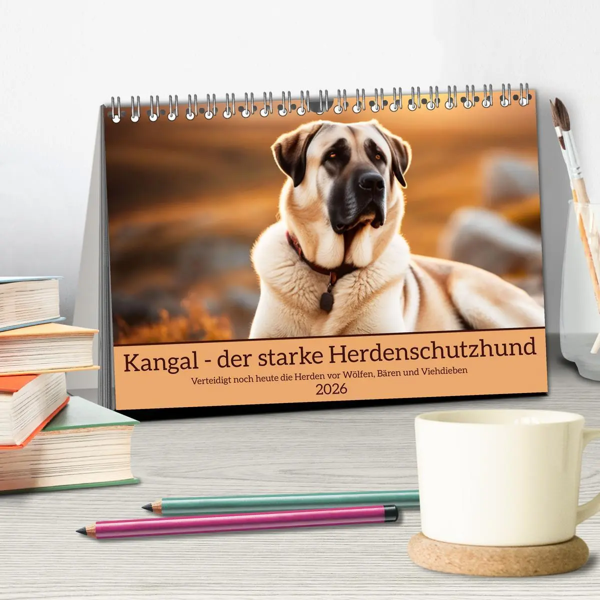 Bild: 9783457397992 | Kangal - der starke Herdenschutzhund (Tischkalender 2026 DIN A5...