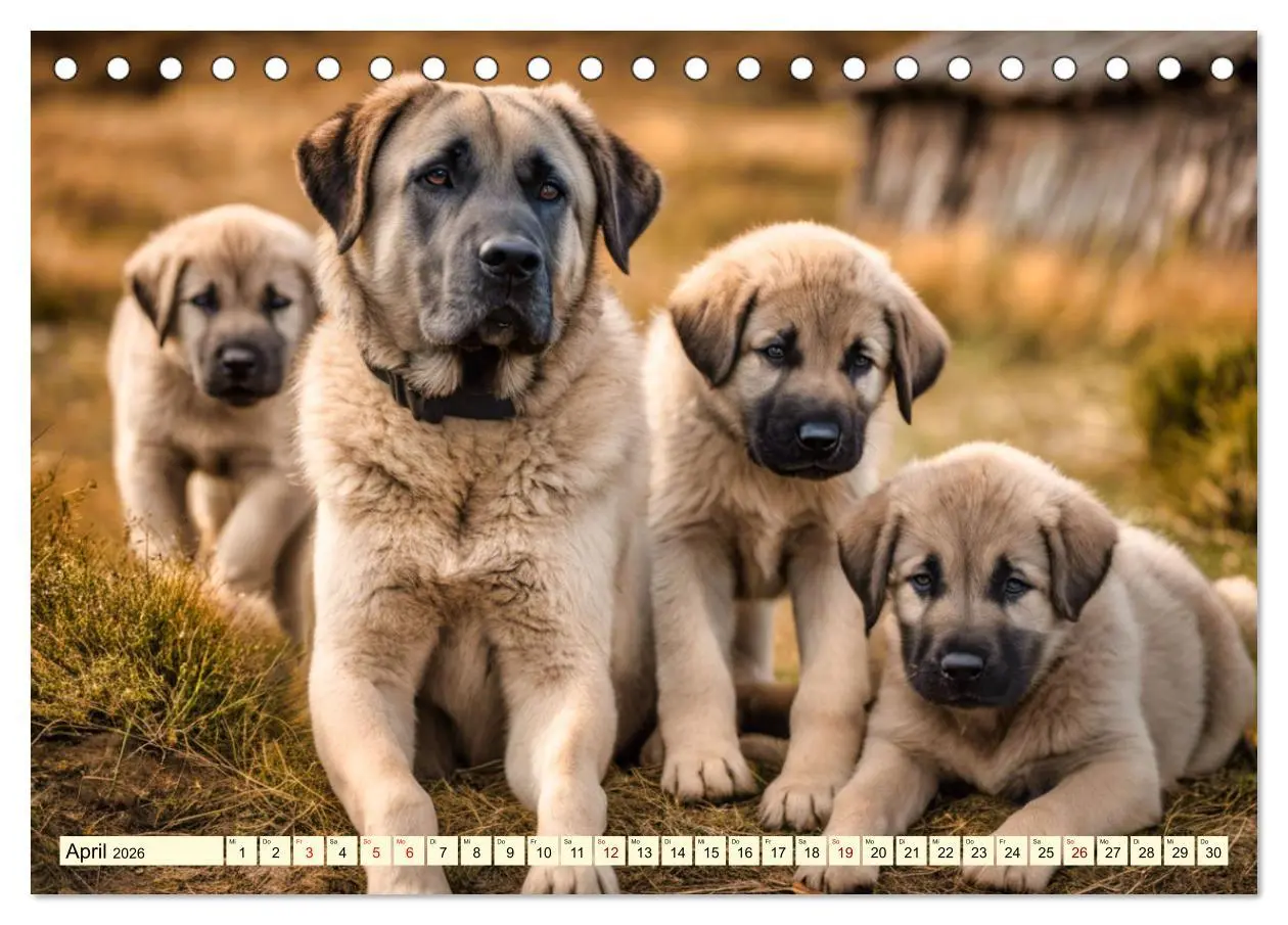 Bild: 9783457397992 | Kangal - der starke Herdenschutzhund (Tischkalender 2026 DIN A5...