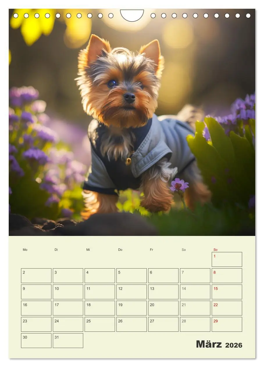 Bild: 9783516317992 | Yorkshire Terrier. Fröhliche Energiebündel in Aktion (Wandkalender...