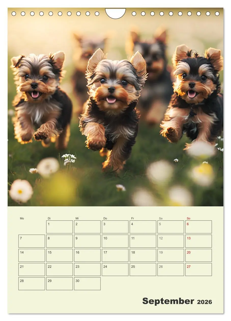 Bild: 9783516317992 | Yorkshire Terrier. Fröhliche Energiebündel in Aktion (Wandkalender...