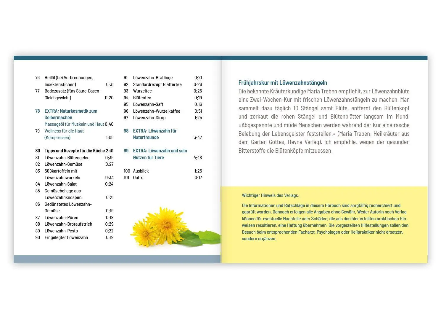 Bild: 9783863747992 | Löwenzahn - Wunderkraut für Resilienz und Lebenskraft. Hörbuch | MP3