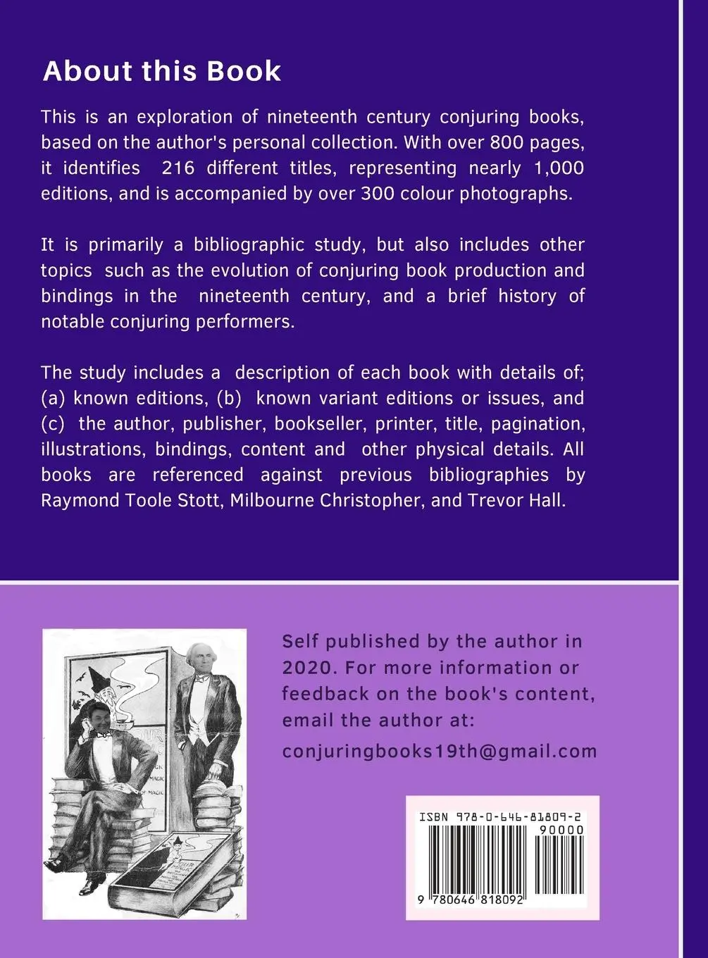 Rückseite: 9780646818092 | 19th Century Conjuring Books | A Study of a Private Collection | Evans