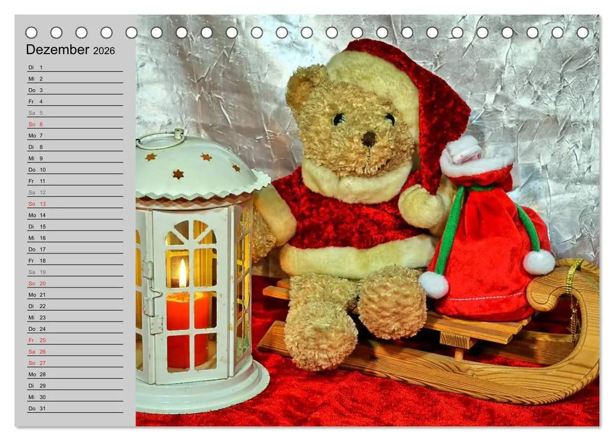 Bild: 9783457968192 | TEDDYBÄR, OH TEDDYBÄR... (Tischkalender 2026 DIN A5 quer), CALVENDO...