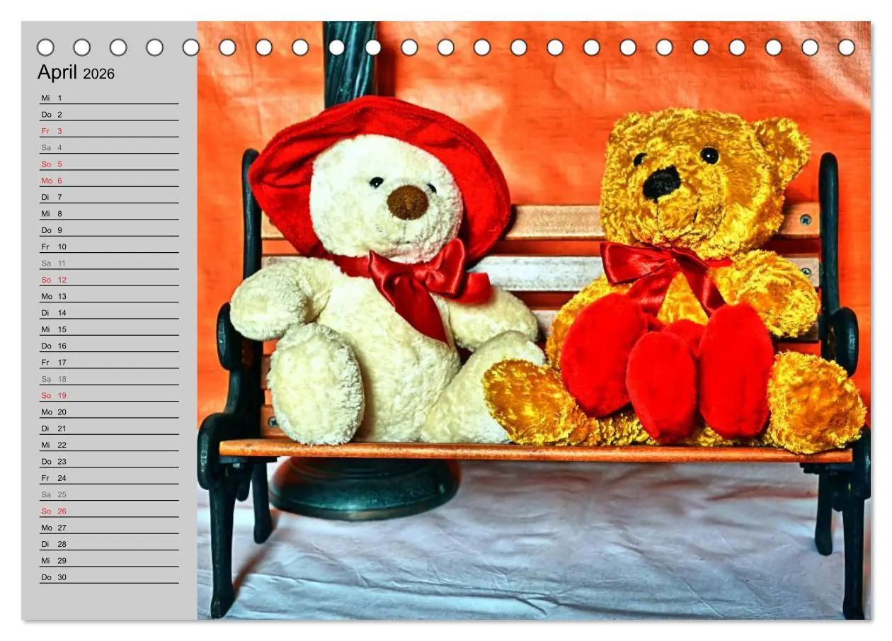 Bild: 9783457968192 | TEDDYBÄR, OH TEDDYBÄR... (Tischkalender 2026 DIN A5 quer), CALVENDO...