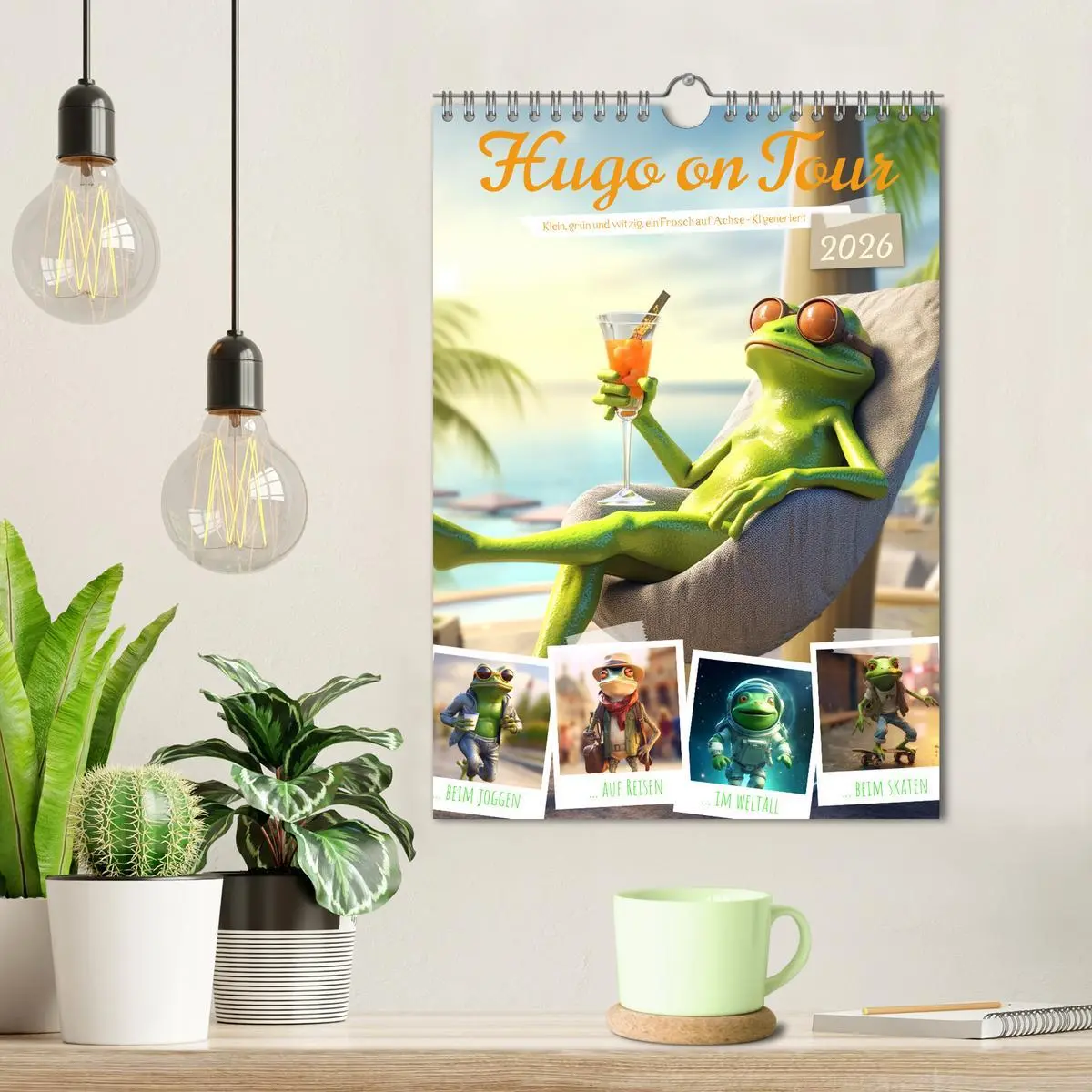 Bild: 9783516298192 | Hugo on Tour (Wandkalender 2026 DIN A4 hoch), CALVENDO Monatskalender