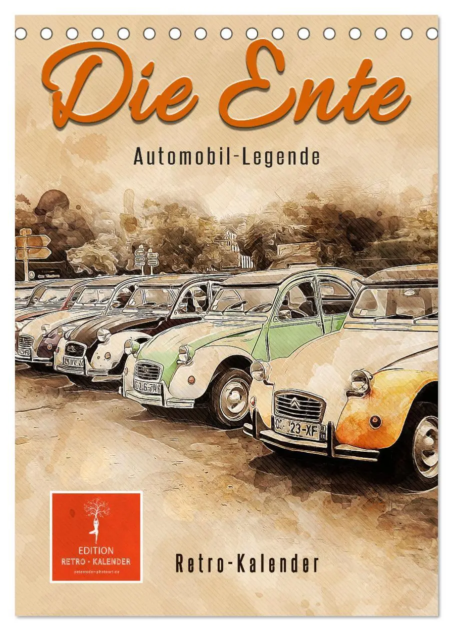 Cover: 9783516368192 | Die Ente - Automobil Legende (Tischkalender 2026 DIN A5 hoch),...