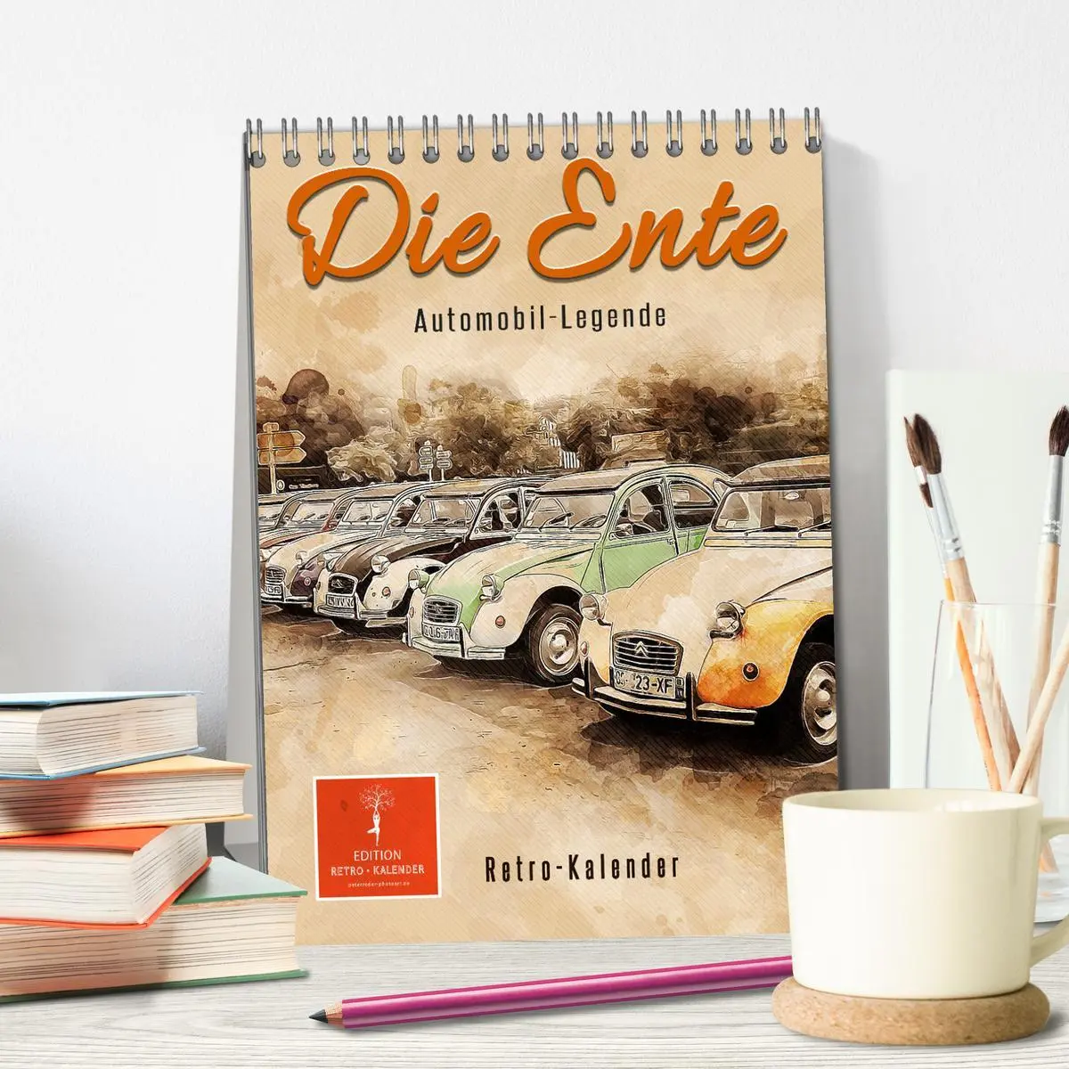 Bild: 9783516368192 | Die Ente - Automobil Legende (Tischkalender 2026 DIN A5 hoch),...