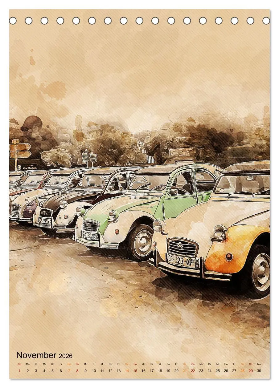 Bild: 9783516368192 | Die Ente - Automobil Legende (Tischkalender 2026 DIN A5 hoch),...