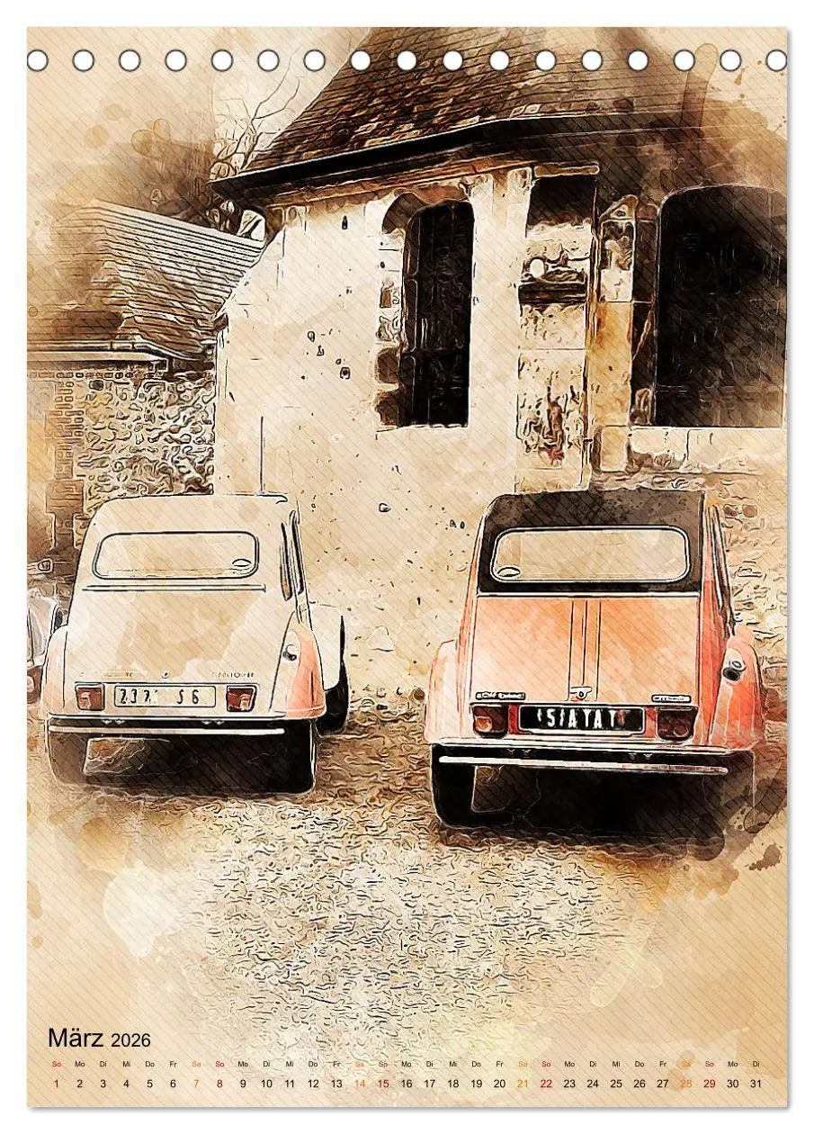 Bild: 9783516368192 | Die Ente - Automobil Legende (Tischkalender 2026 DIN A5 hoch),...