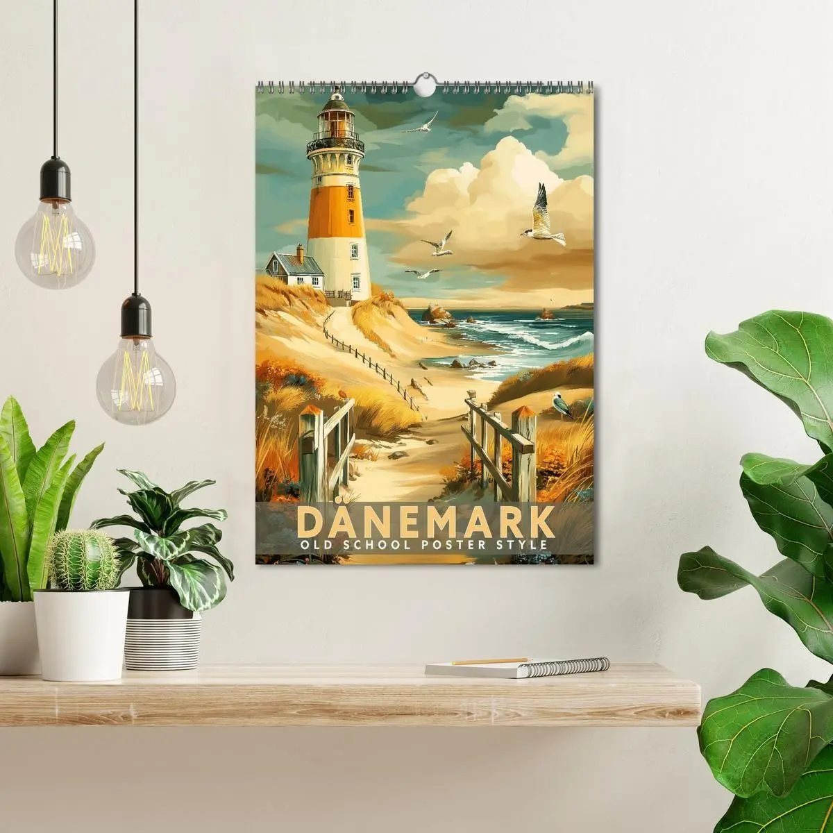 Bild: 9783516818192 | Dänemark - Old School Poster Style (Wandkalender 2027 DIN A3 hoch),...