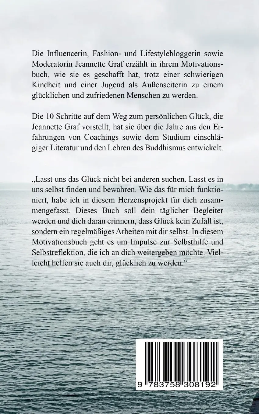 Rückseite: 9783758308192 | Werde glücklich!!! | Jeannette Graf | Taschenbuch | Paperback | 96 S.