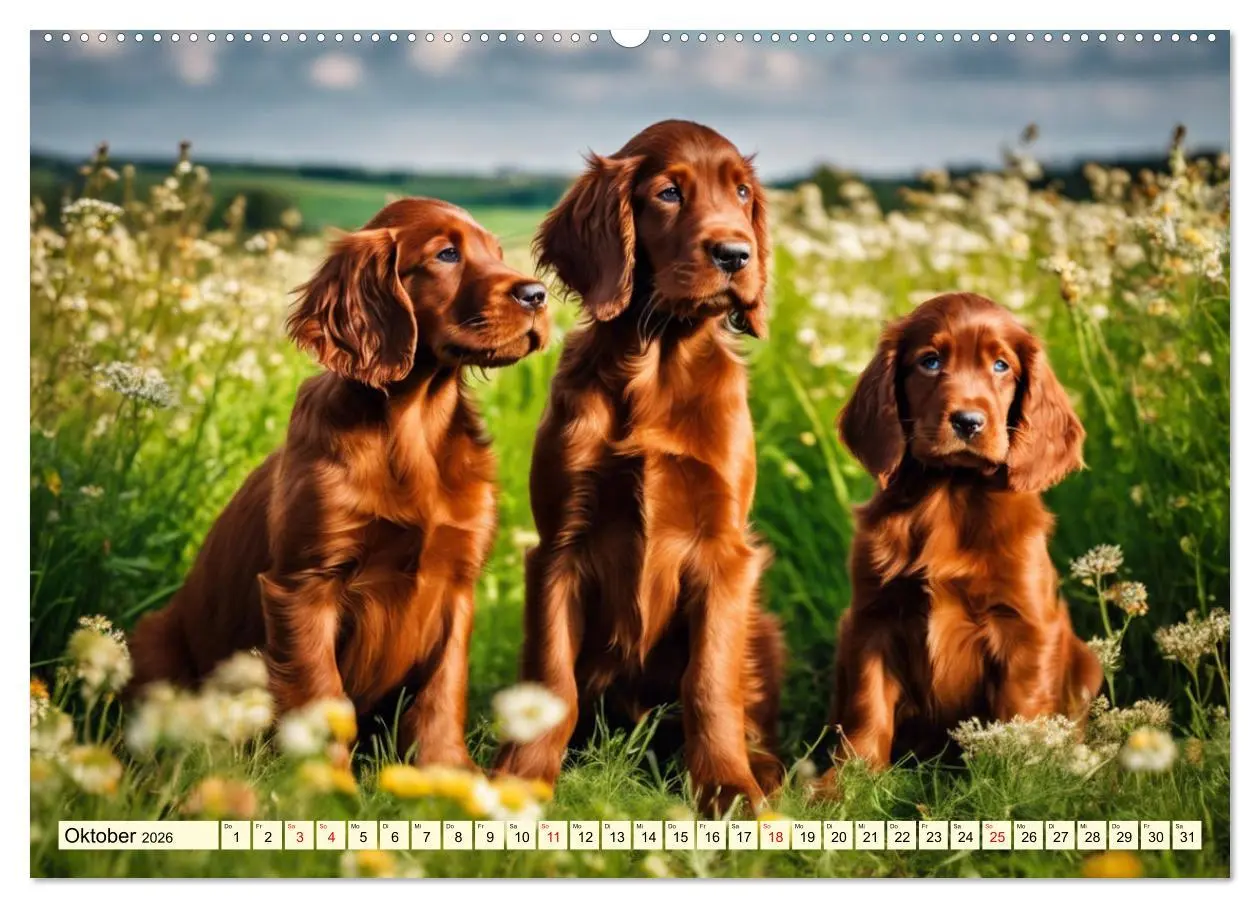 Bild: 9783457408292 | Irish Setter - Anmut pur (hochwertiger Premium Wandkalender 2026...