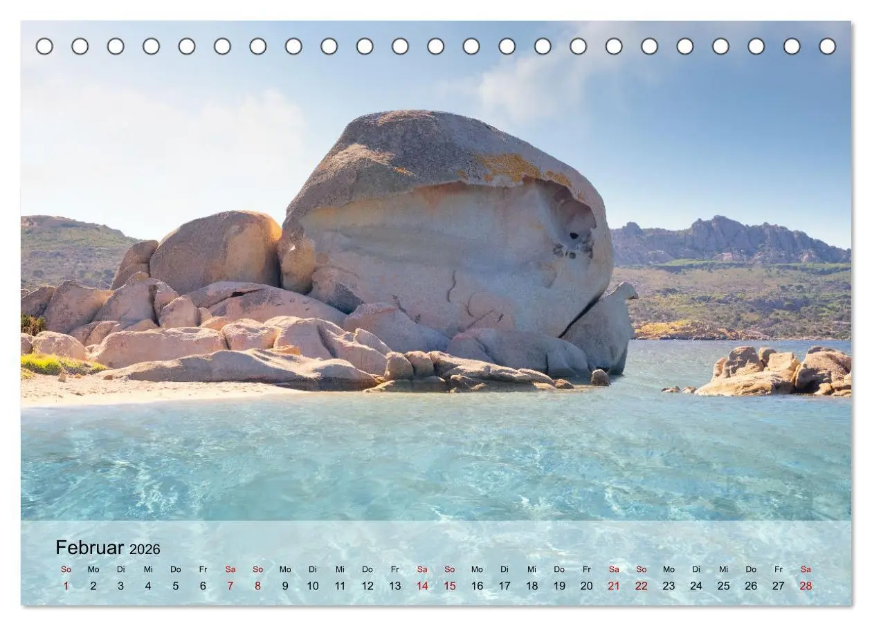 Bild: 9783457578292 | Wunderbares Sardinien (Tischkalender 2026 DIN A5 quer), CALVENDO...