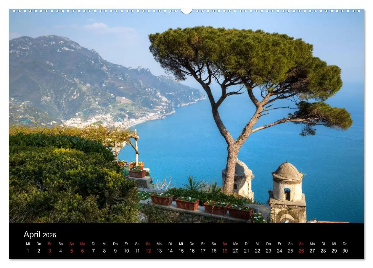 Bild: 9783516048292 | Amalfiküste und Capri (Wandkalender 2026 DIN A2 quer), CALVENDO...