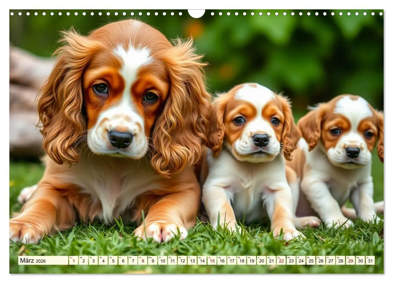 Bild: 9783516598292 | American Cocker Spaniel (Wandkalender 2026 DIN A3 quer), CALVENDO...