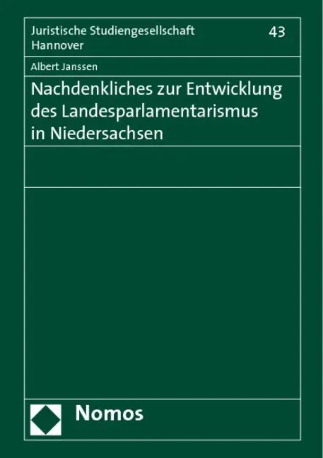 Cover: 9783832928292 | Nachdenkliches zur Entwicklung des Landesparlamentarismus in...