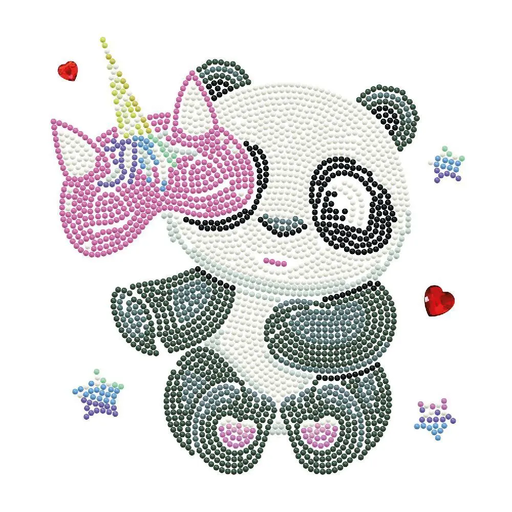 Bild: 4895225928392 | DIAMOND DOTZ - Diamond Painting Panda mit Maske | Kit (Bastelset)