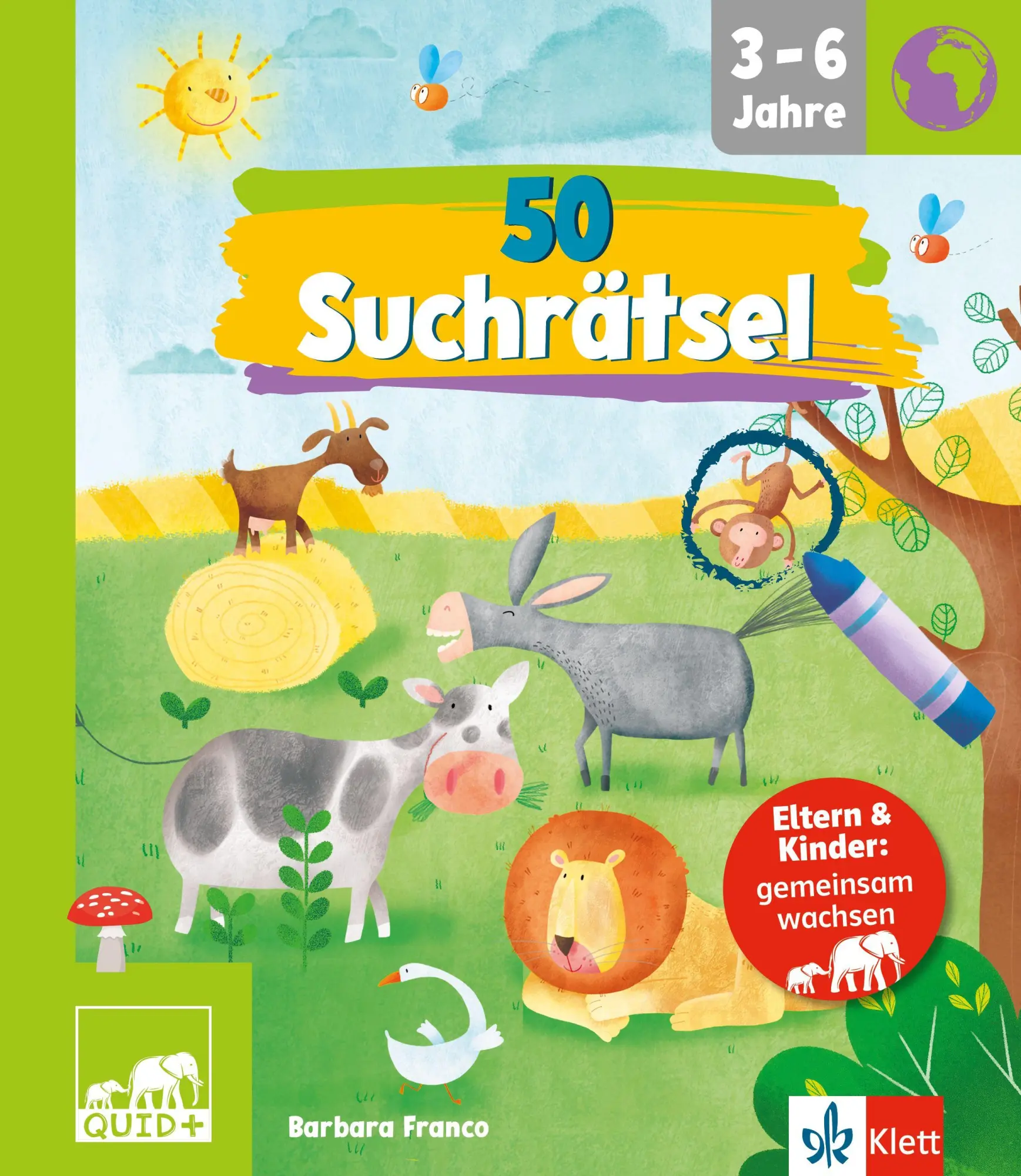 Cover: 9783129498392 | QUID+ 50 Suchrätsel | für Kinder von 3-6 Jahren mit Eltern-Guide