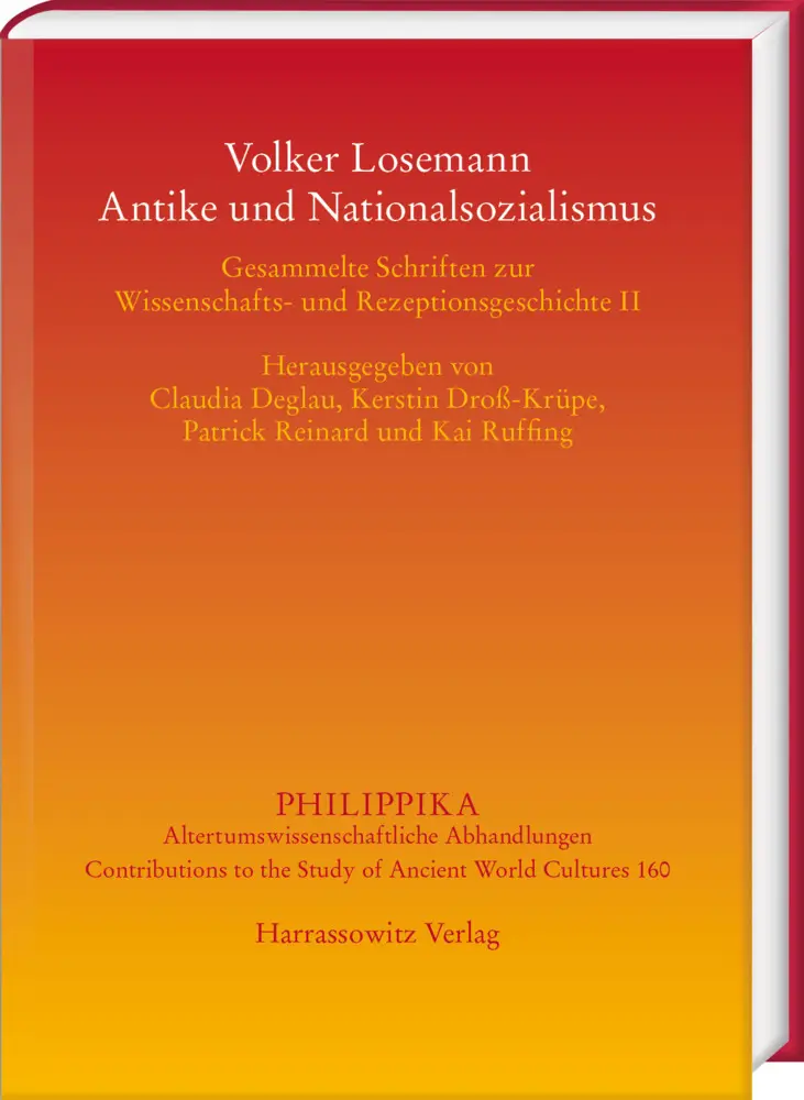 Cover: 9783447118392 | Volker Losemann - Antike und Nationalsozialismus | Deglau (u. a.)