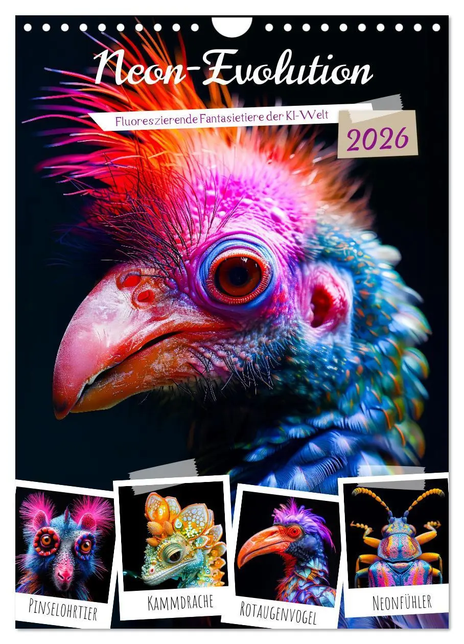 Cover: 9783516278392 | Neon-Evolution - Fluoreszierende Fantasietiere der KI-Welt...