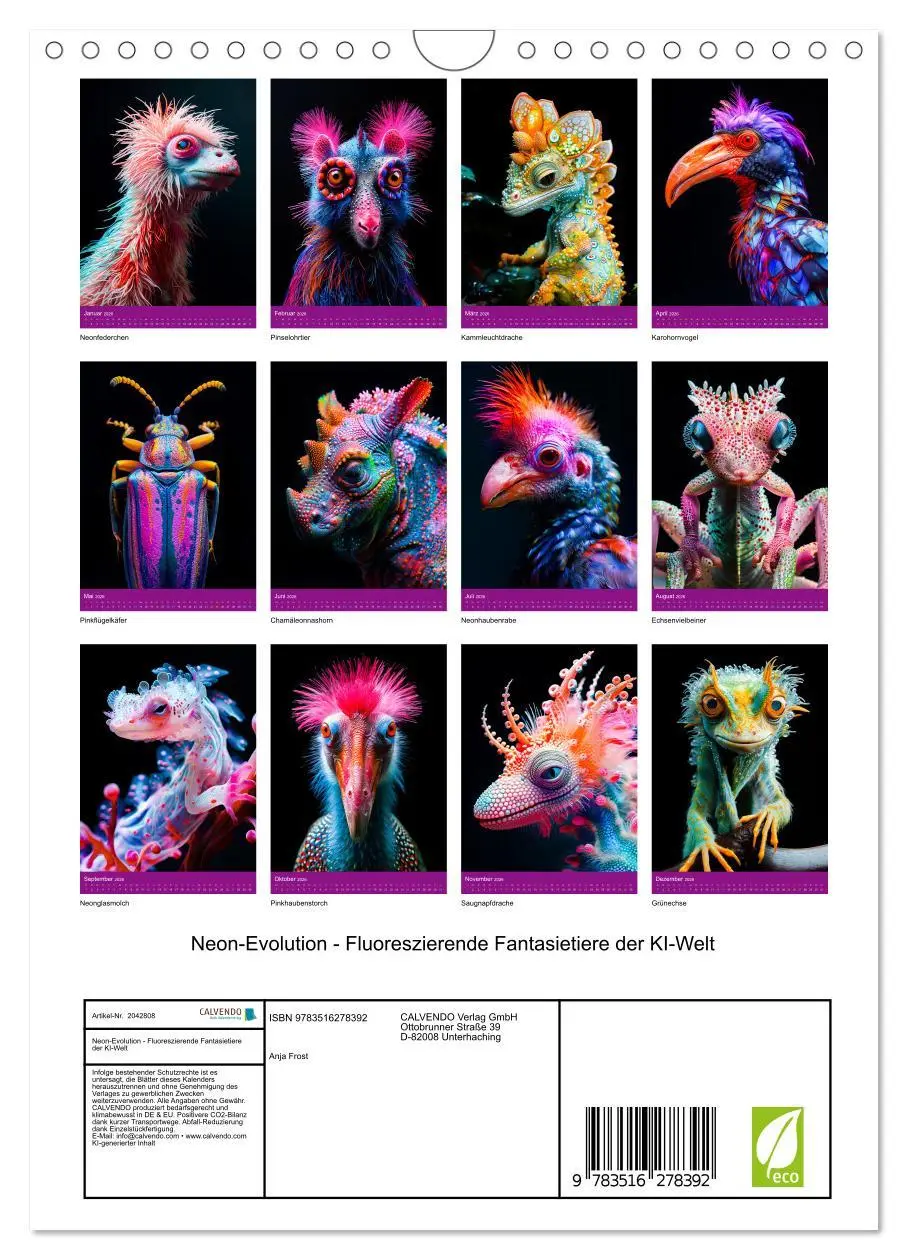 Bild: 9783516278392 | Neon-Evolution - Fluoreszierende Fantasietiere der KI-Welt...