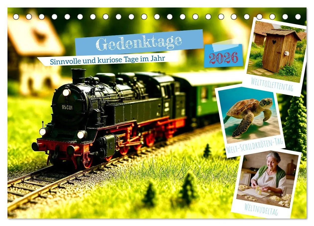 Cover: 9783516658392 | Gedenktage 2026. Sinnvolle und kuriose Tage im Jahr (Tischkalender...