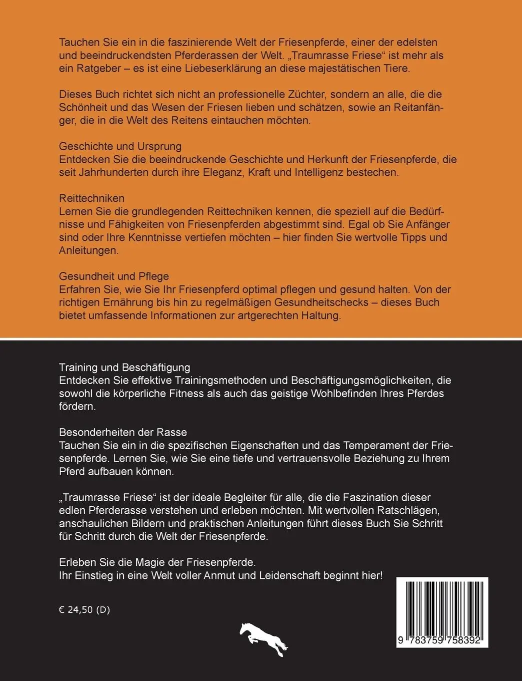 Rückseite: 9783759758392 | Traumrasse Friese | Charlotte Barley | Taschenbuch | Paperback | 2024