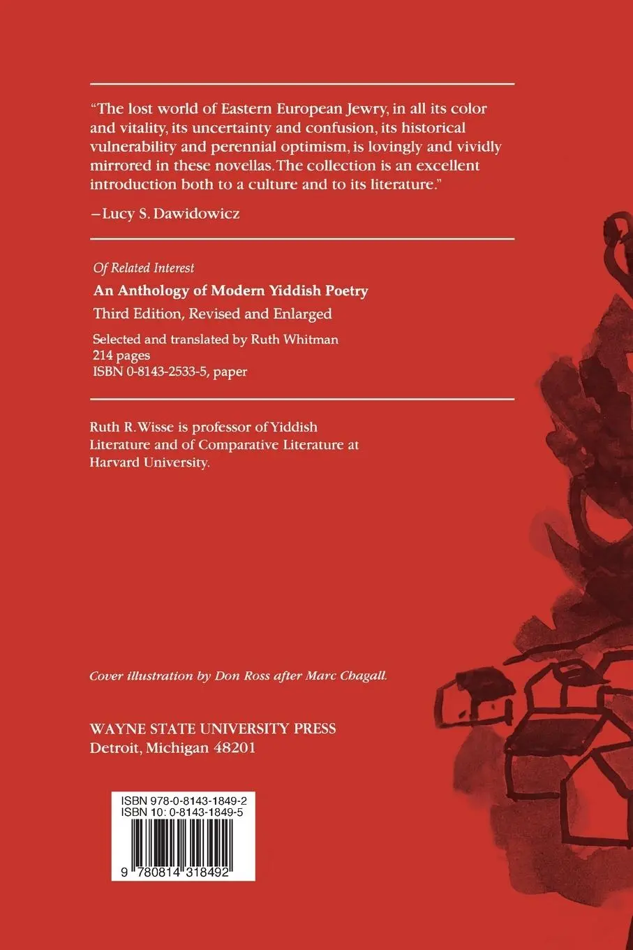 Rückseite: 9780814318492 | A Shtetl and Other Yiddish Novellas | Ruth R. Wisse | Taschenbuch