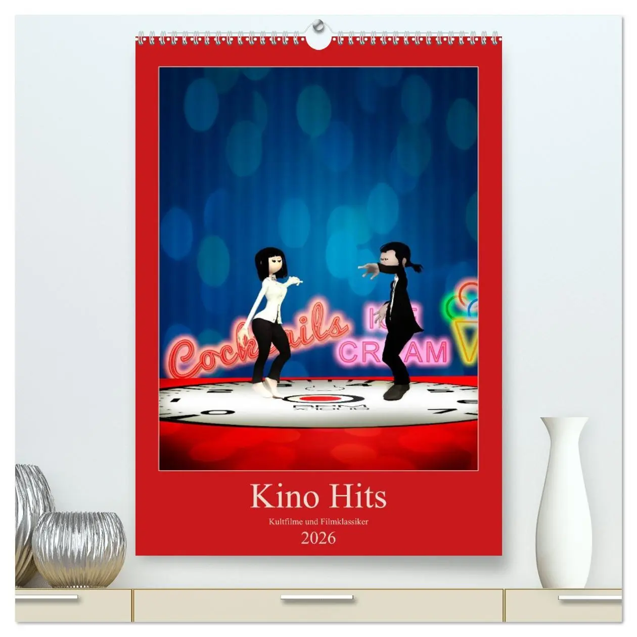 Cover: 9783516408492 | Kino Hits (hochwertiger Premium Wandkalender 2026 DIN A2 hoch),...