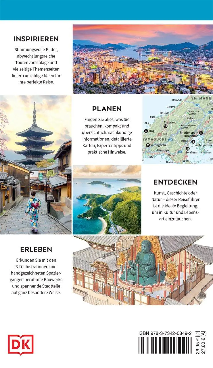 Rückseite: 9783734208492 | Vis-à-Vis Reiseführer Japan | Mit detailreichen 3-D-Illustrationen