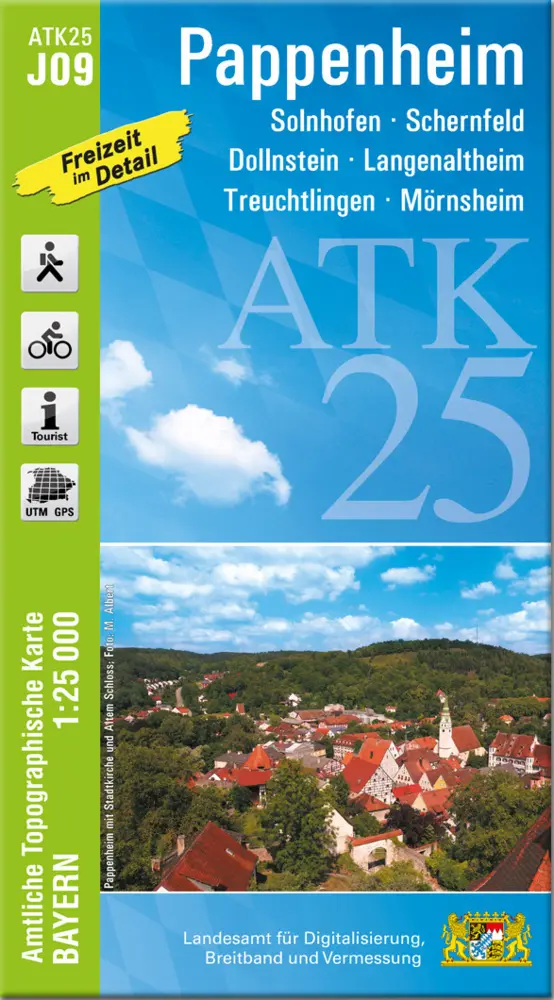 Cover: 9783899338492 | Pappenheim 1 : 25 000 | Digitalisierung | (Land-)Karte | Deutsch