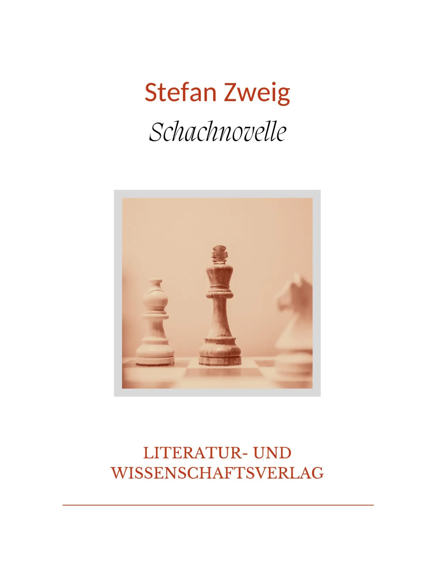 Cover: 9783965428492 | Stefan Zweig: Schachnovelle. Vollständige Neuausgabe | Stefan Zweig