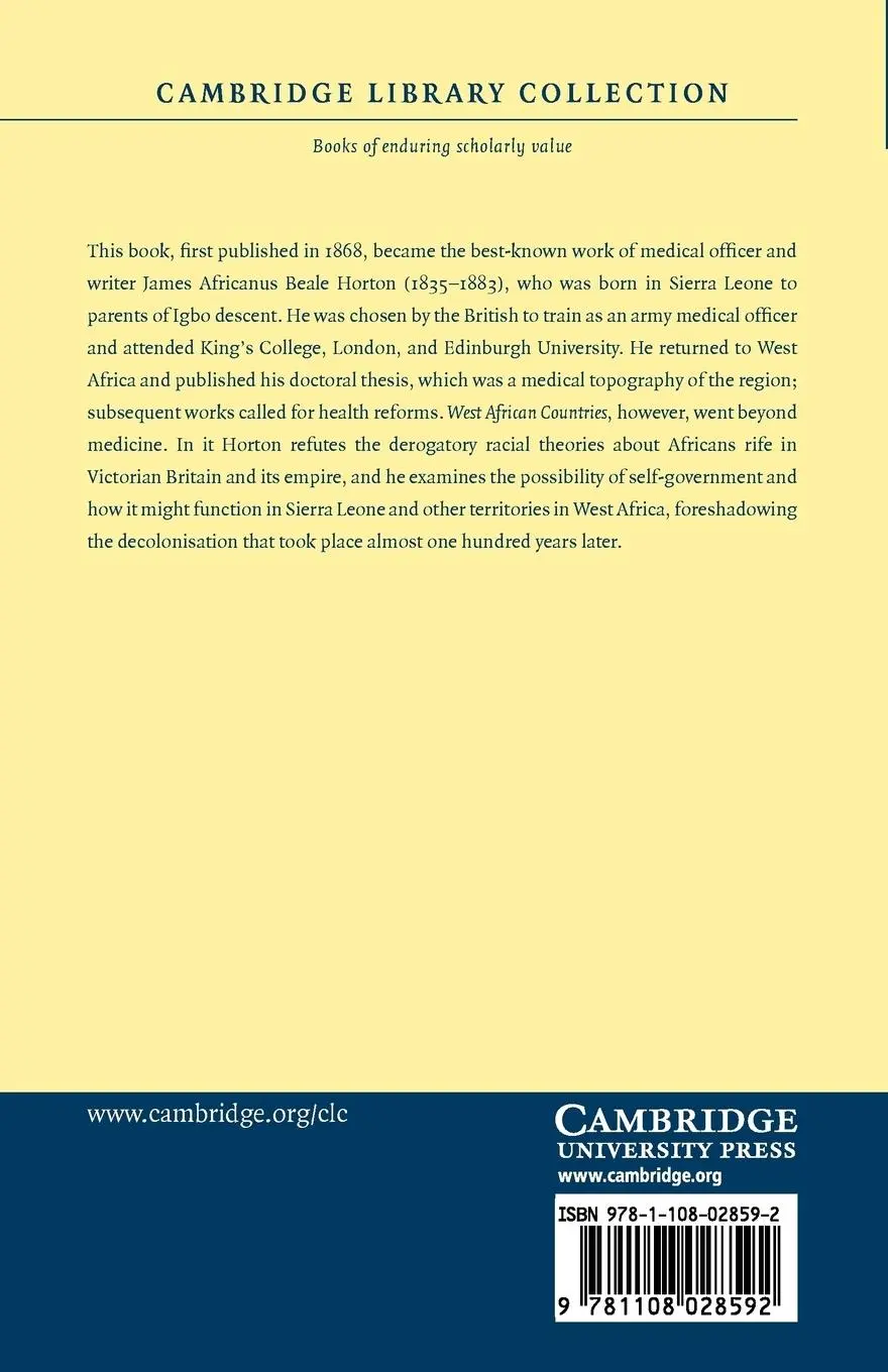 Rückseite: 9781108028592 | West African Countries and Peoples, British and Native | Horton | Buch