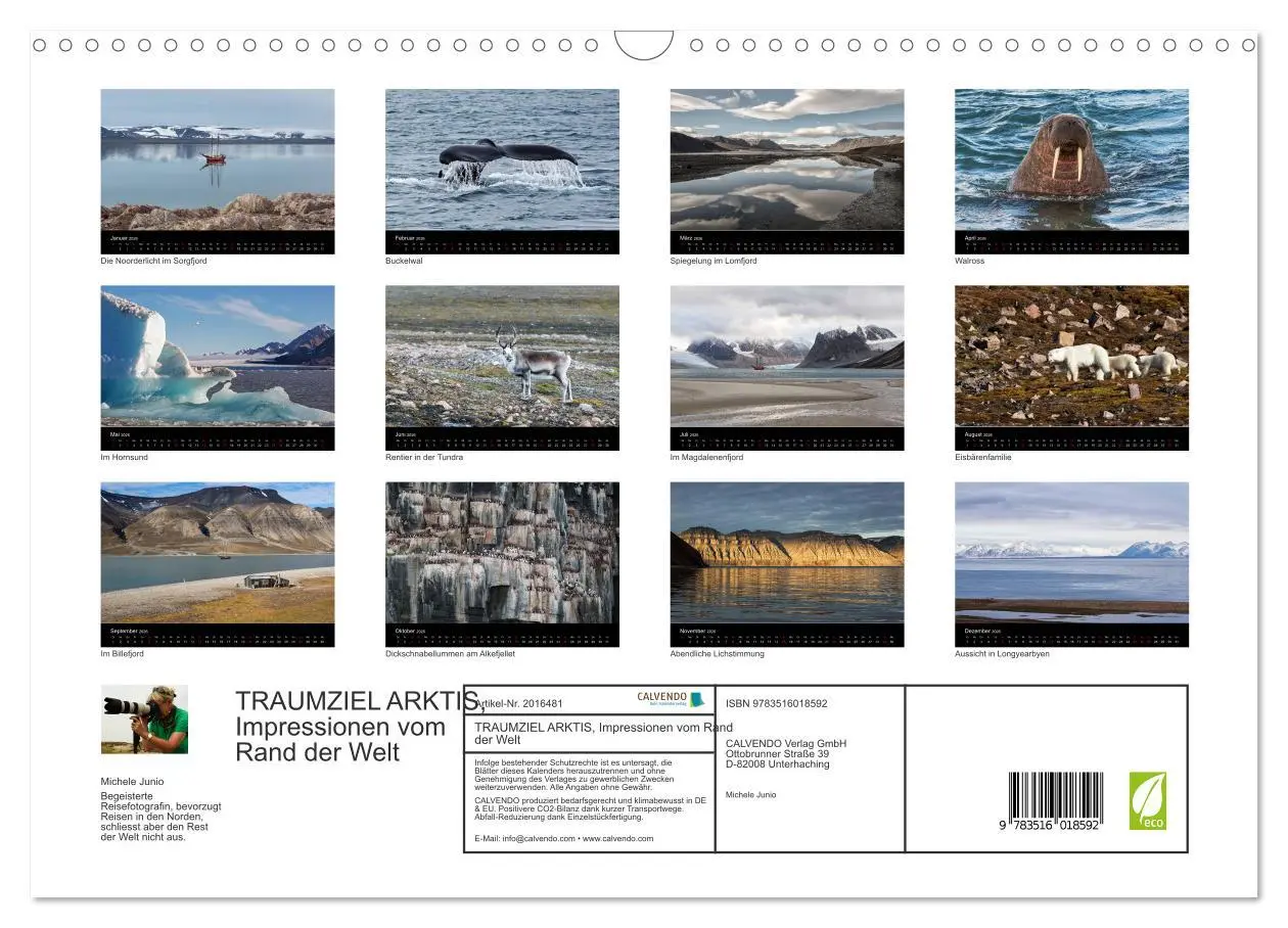 Bild: 9783516018592 | TRAUMZIEL ARKTIS, Impressionen vom Rand der Welt (Wandkalender 2026...