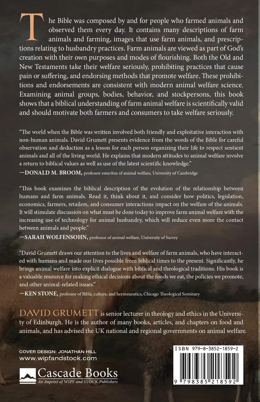 Rückseite: 9798385218592 | The Bible and Farm Animal Welfare | David Grumett | Taschenbuch | 2024