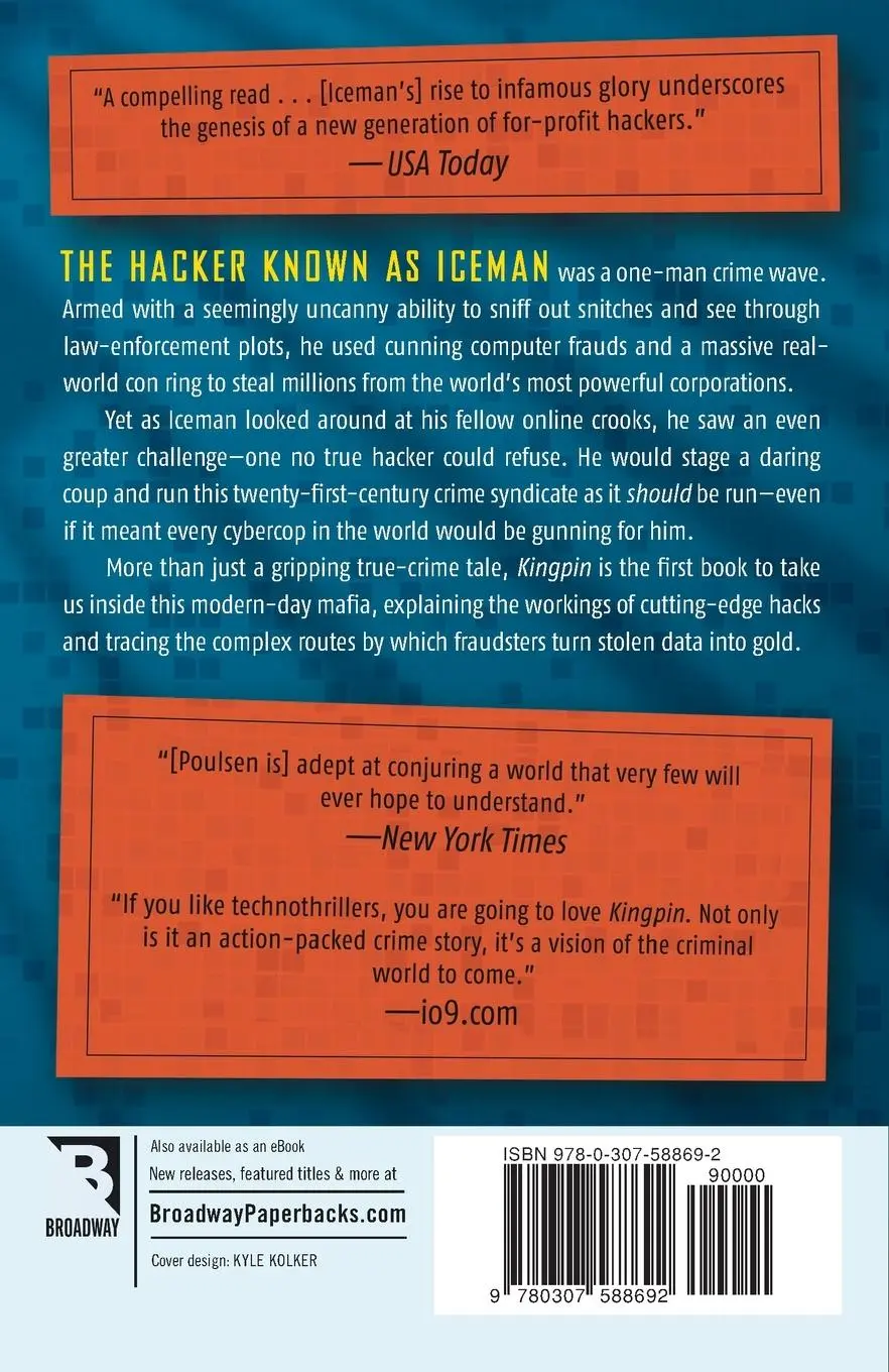 Rückseite: 9780307588692 | Kingpin | Kevin Poulsen | Taschenbuch | Englisch | 2012 | Crown