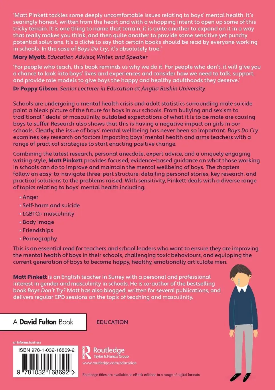 Rückseite: 9781032168692 | Boys Do Cry | Improving Boys' Mental Health and Wellbeing in Schools