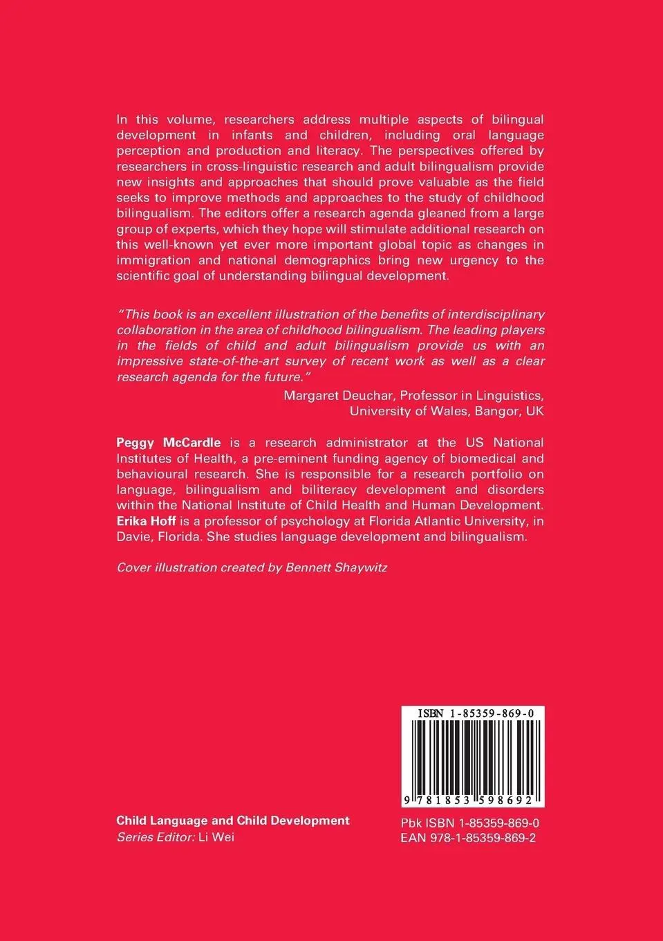 Rückseite: 9781853598692 | Childhood Bilingualism | Research on Infancy through School Age | Buch