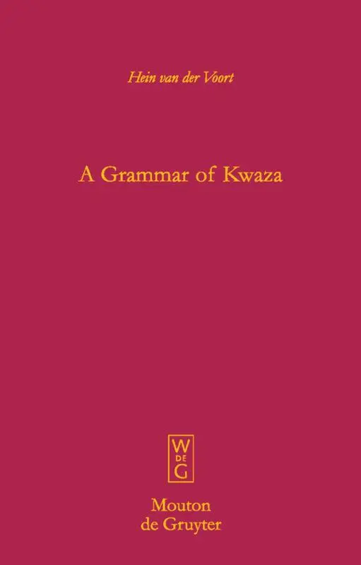 Cover: 9783110178692 | A Grammar of Kwaza | Hein Van Der Voort | Buch | ISSN | XXXVIII | 2004
