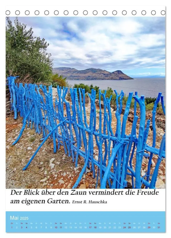 Bild: 9783435688692 | Die Farben blau (Tischkalender 2025 DIN A5 hoch), CALVENDO...