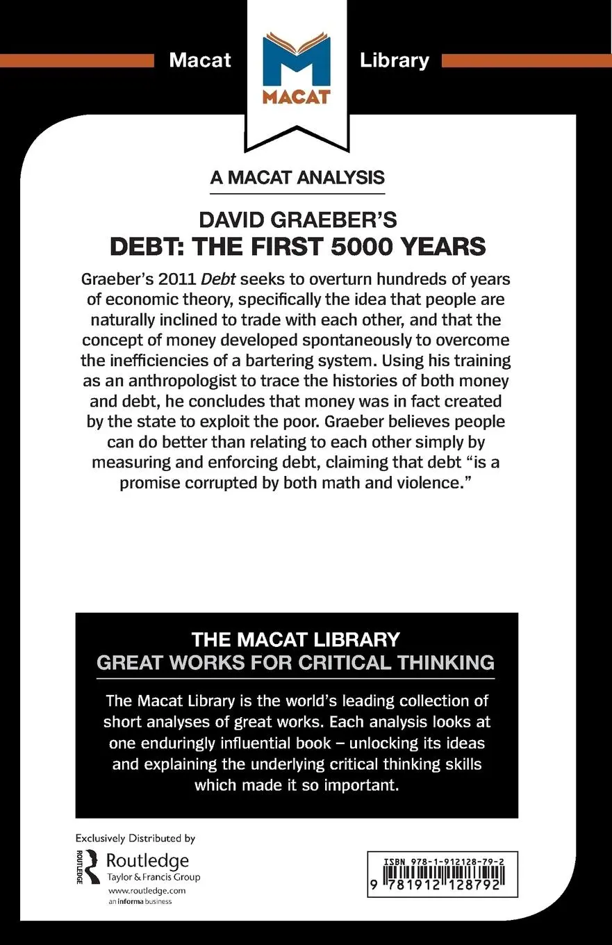 Rückseite: 9781912128792 | An Analysis of David Graeber's Debt | The First 5,000 Years | Hakemy