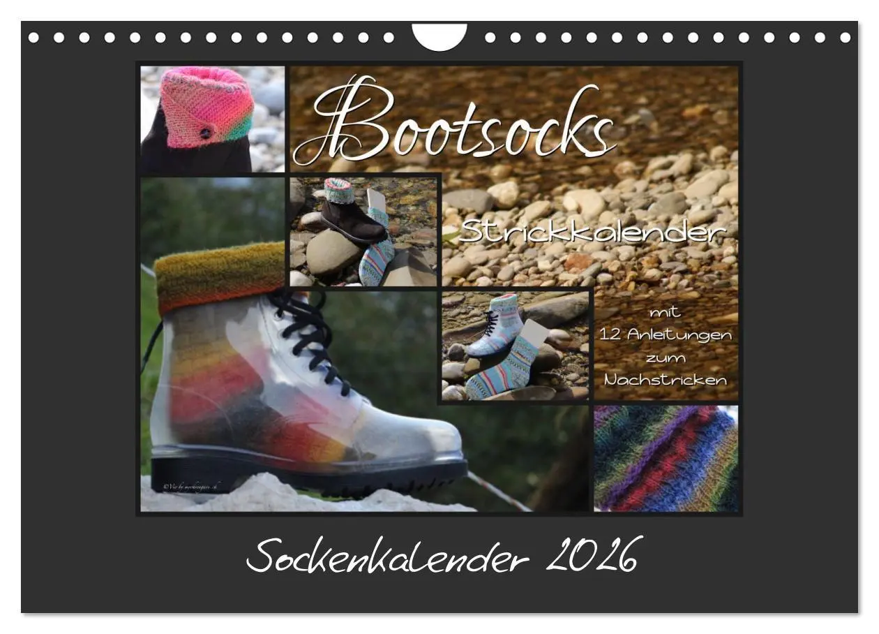 Cover: 9783516098792 | Sockenkalender Bootsocks 2026 (Wandkalender 2026 DIN A4 quer),...