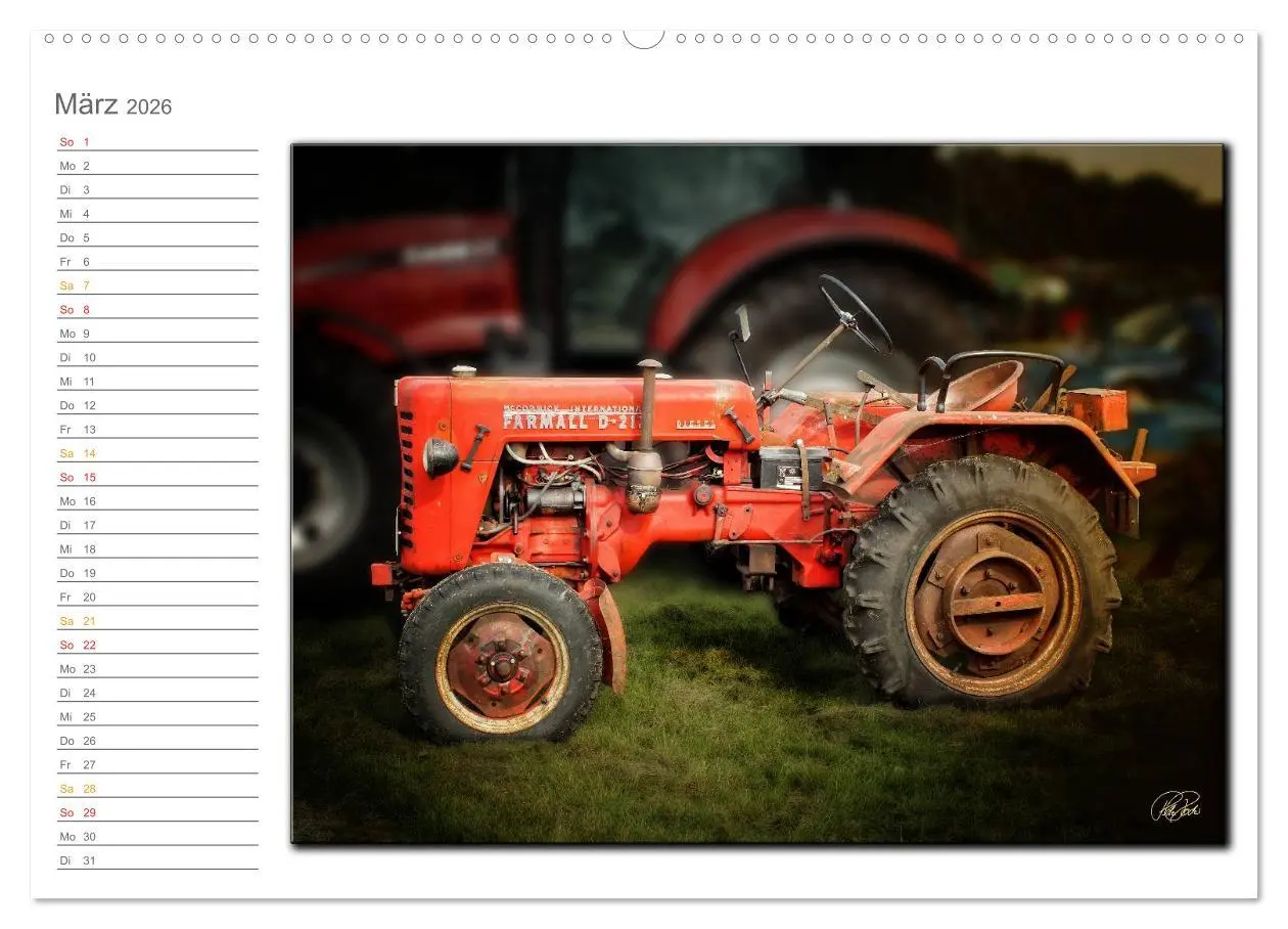 Bild: 9783516238792 | Oldtimer - geliebte Trecker (hochwertiger Premium Wandkalender 2026...