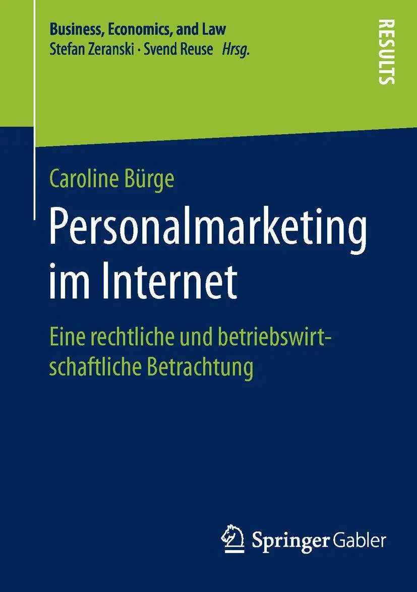 Cover: 9783658118792 | Personalmarketing im Internet | Caroline Bürge | Taschenbuch | xii