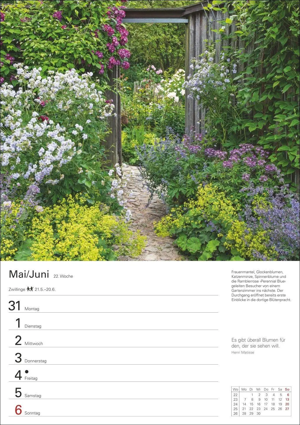 Bild: 9783840038792 | Gartenparadiese Wochenplaner 2027 - 53 faszinierende Fotografien