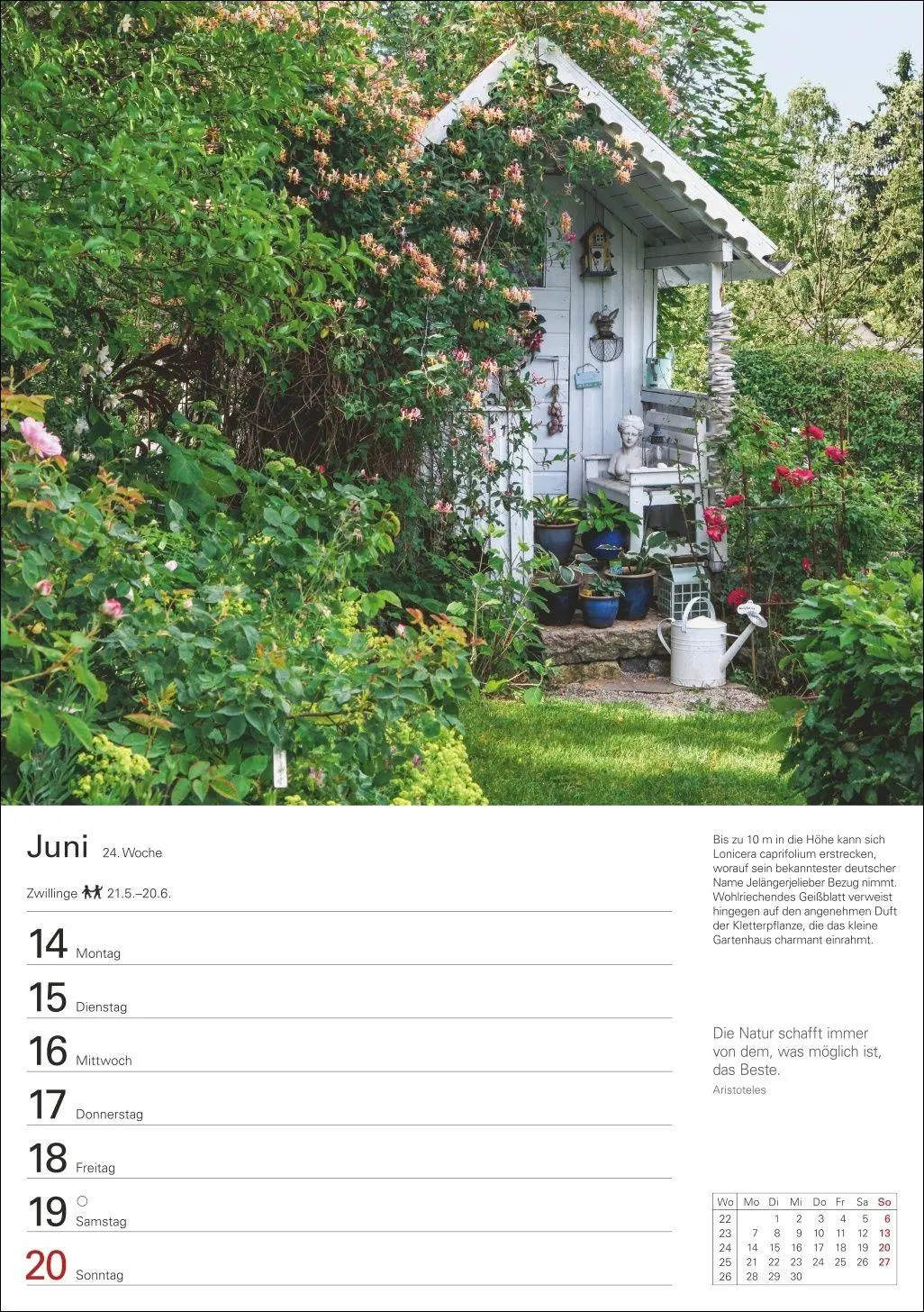 Bild: 9783840038792 | Gartenparadiese Wochenplaner 2027 - 53 faszinierende Fotografien