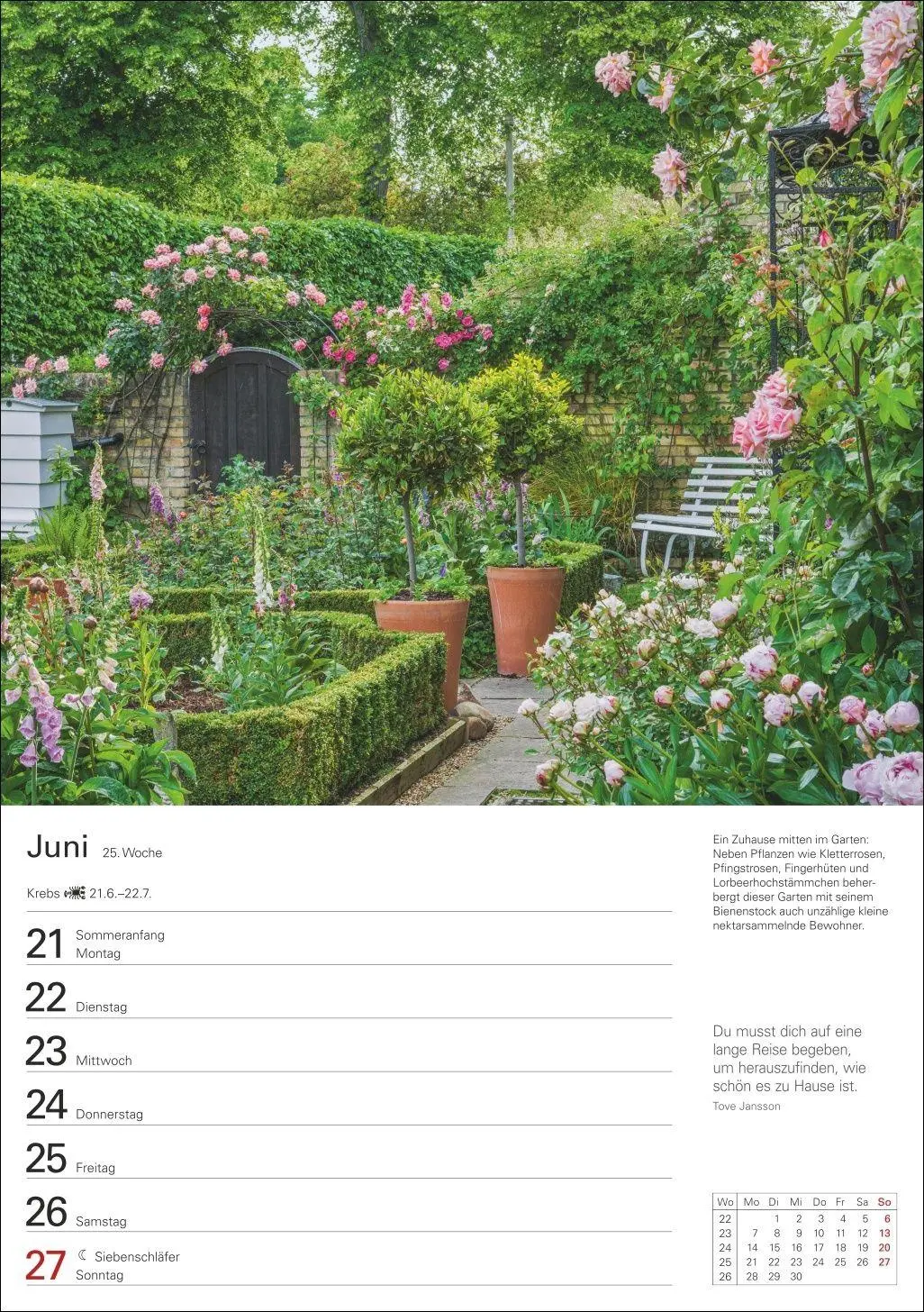 Bild: 9783840038792 | Gartenparadiese Wochenplaner 2027 - 53 faszinierende Fotografien